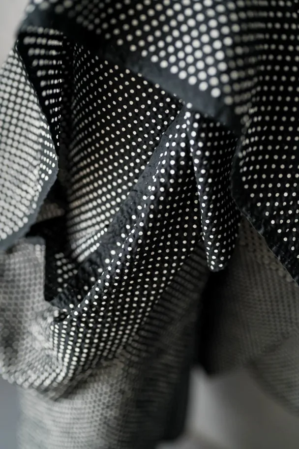 Cotton Seersucker - Moyo Black