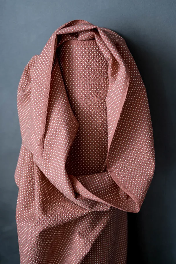 Cotton Seersucker - Moyo Pink