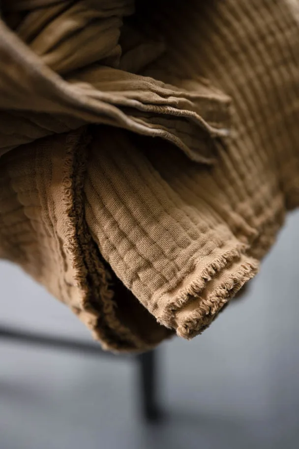 Quilted Wobble Gauze - Sienna