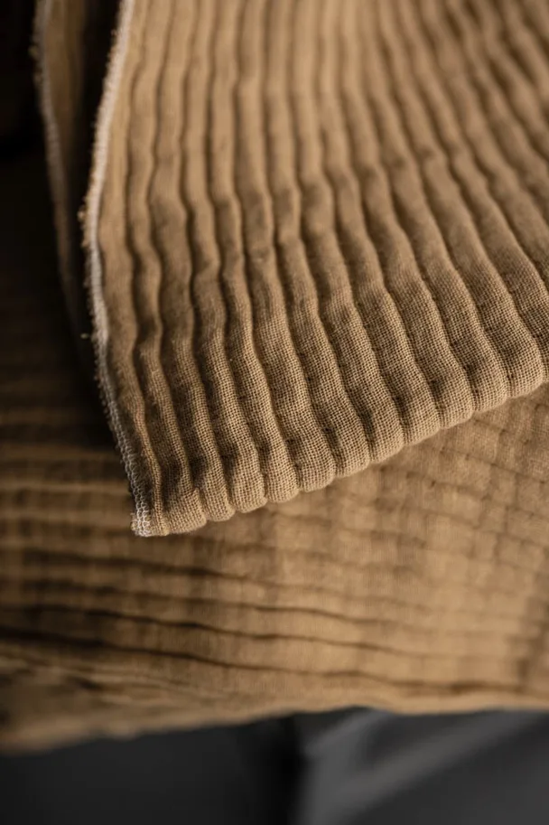 Quilted Wobble Gauze - Sienna