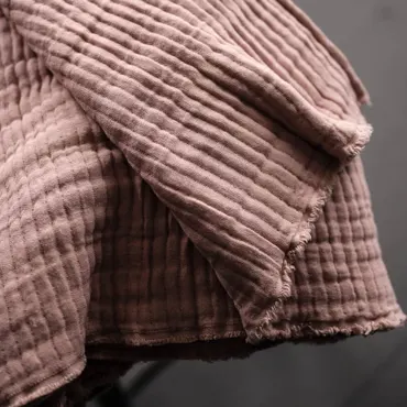 Quilted Wobble Gauze - Edie Pink