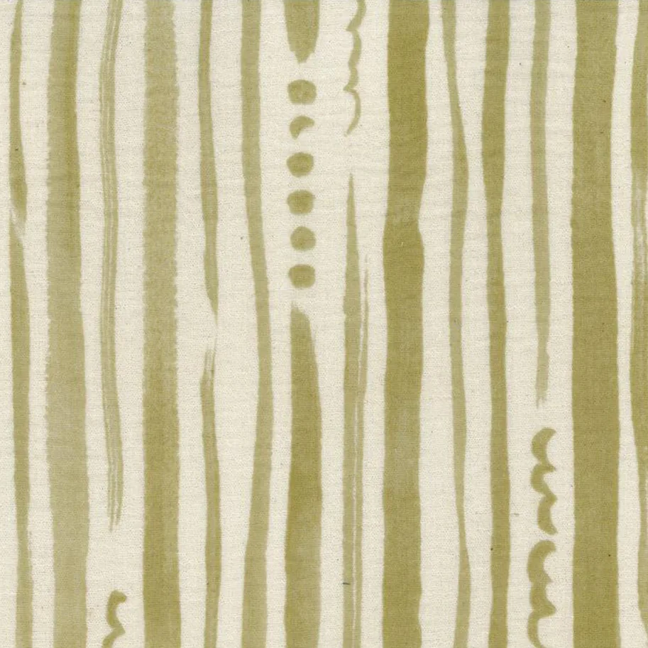 Double Gauze Crepe - Twisting Yellow-White