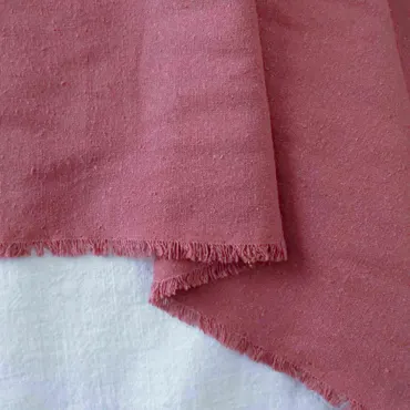 Raw Silk Noil - Berry