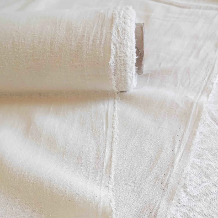 Hanf Chambray - Bone Plain