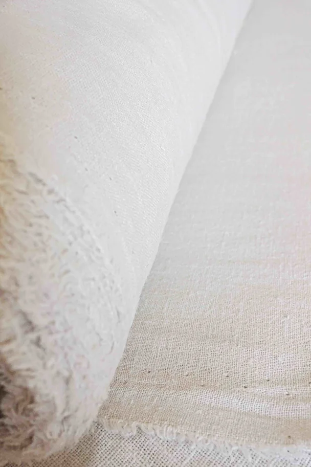 Hanf Chambray - Bone Plain