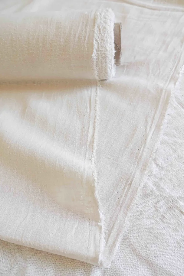 Hanf Chambray - Bone Plain