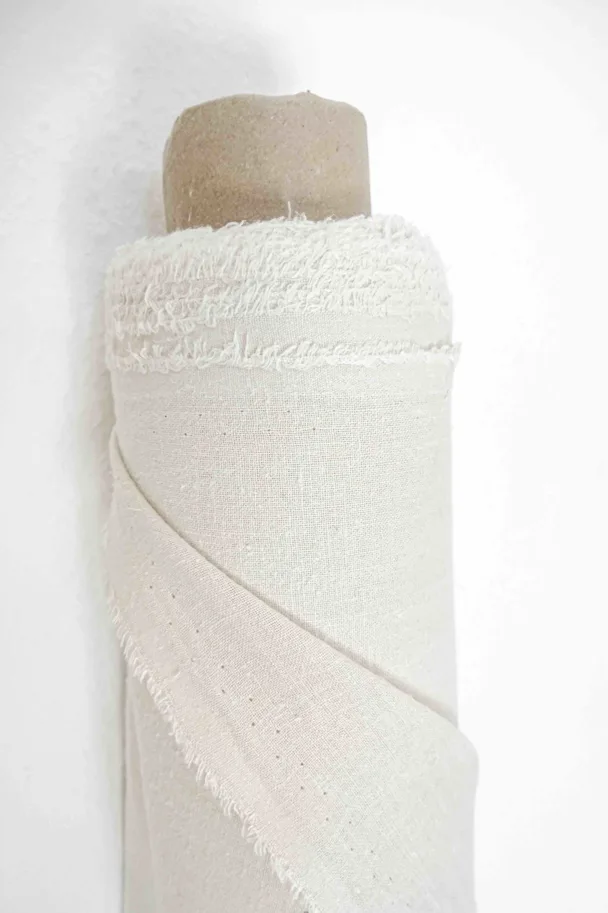 Hanf Chambray - Bone Plain