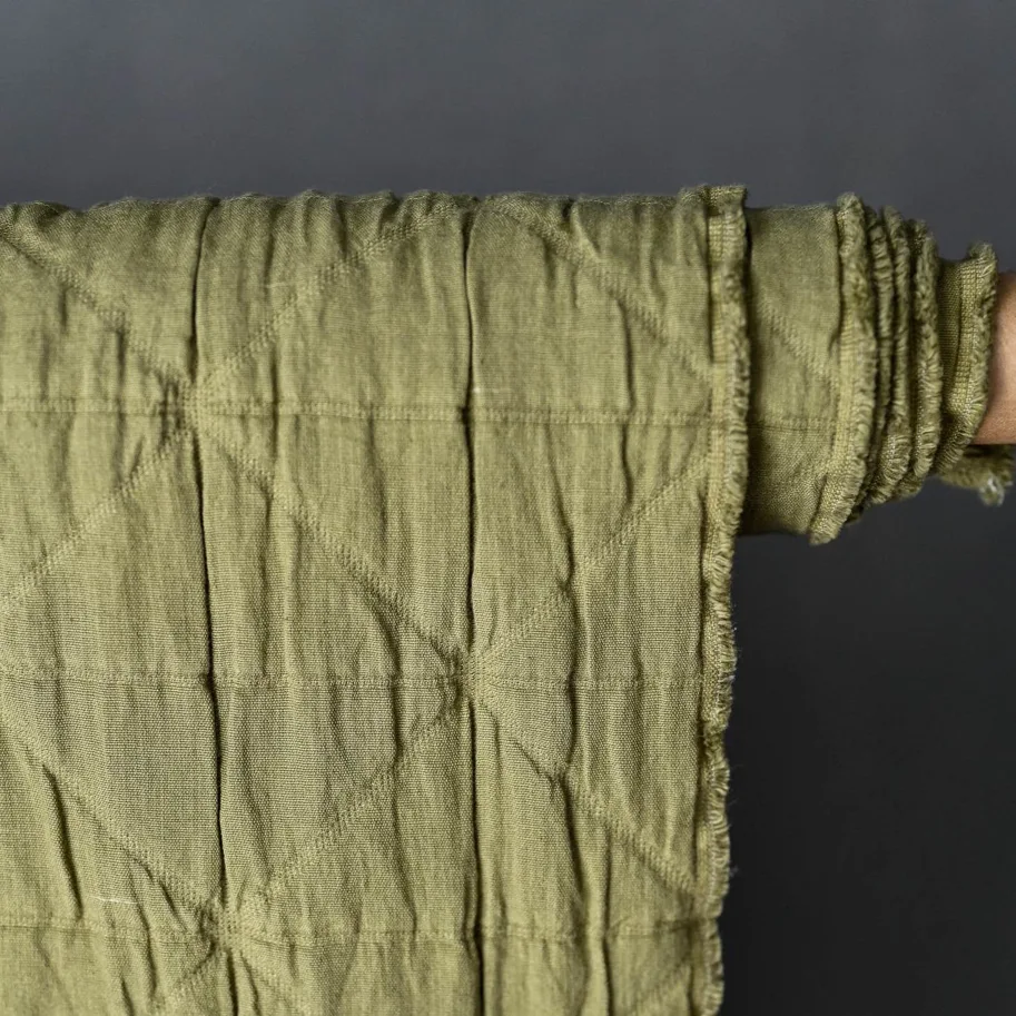 Quilted Jacquard Cotton - Rushes