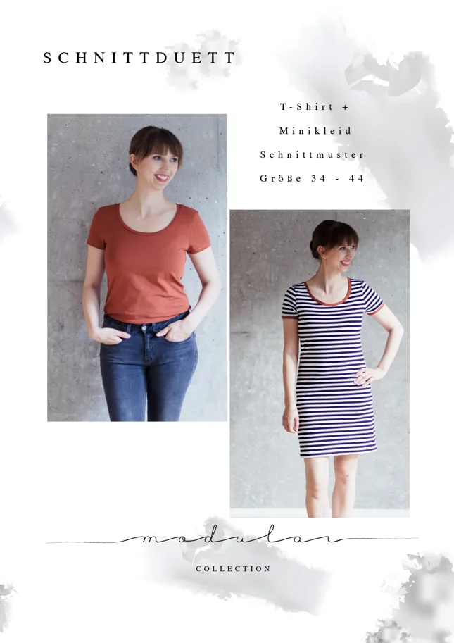 T-Shirt Modular - Schnittduett Sewing Pattern (German)