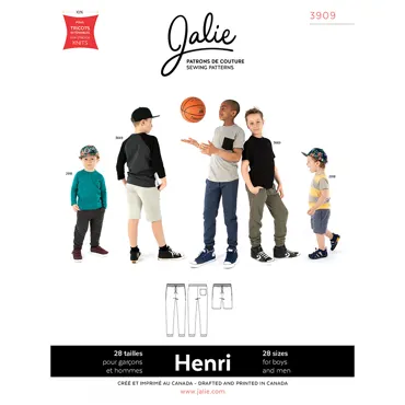 Henri Joggers and Shorts - Jalie Schnittmuster (Englisch/Französisch)