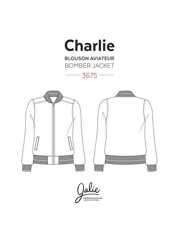 Charlie Bomber Jacket - Jalie Schnittmuster (Englisch/Französisch)
