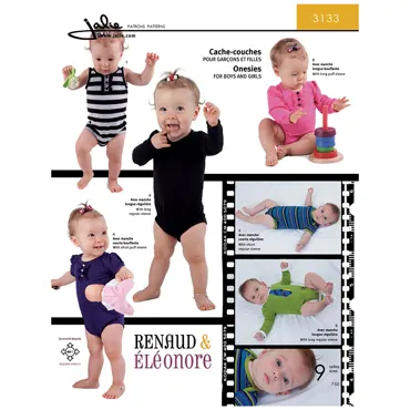 Bodysuits for Babies - Jalie Sewing Pattern (English/French)