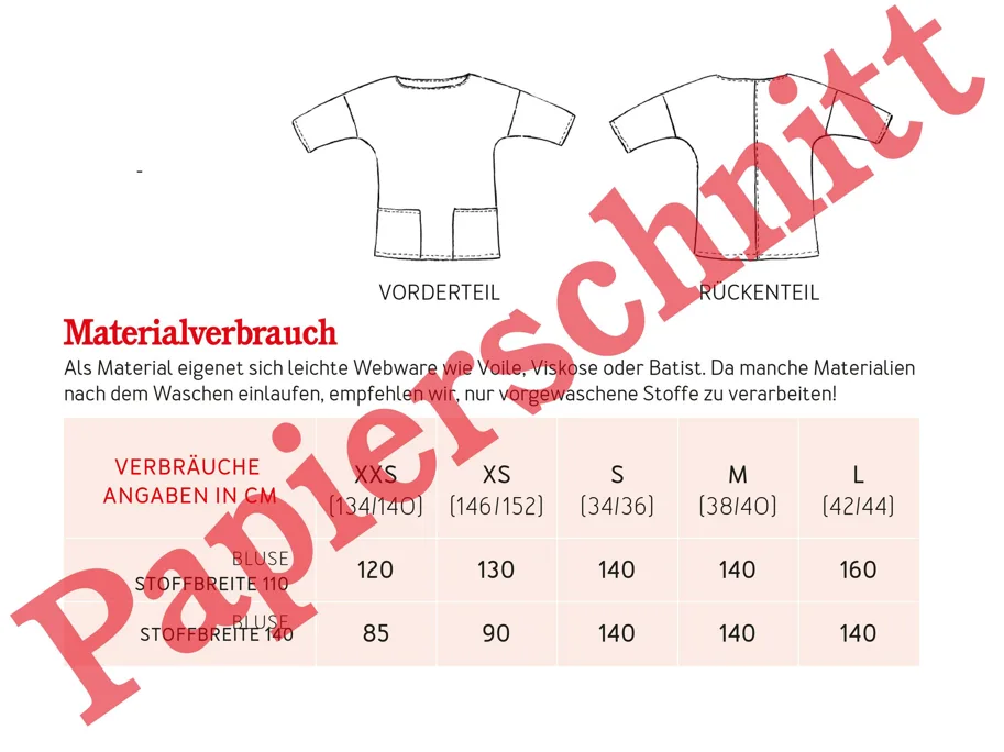 Frau Aiko Bluse - Studio Schnittreif Sewing Pattern (German)