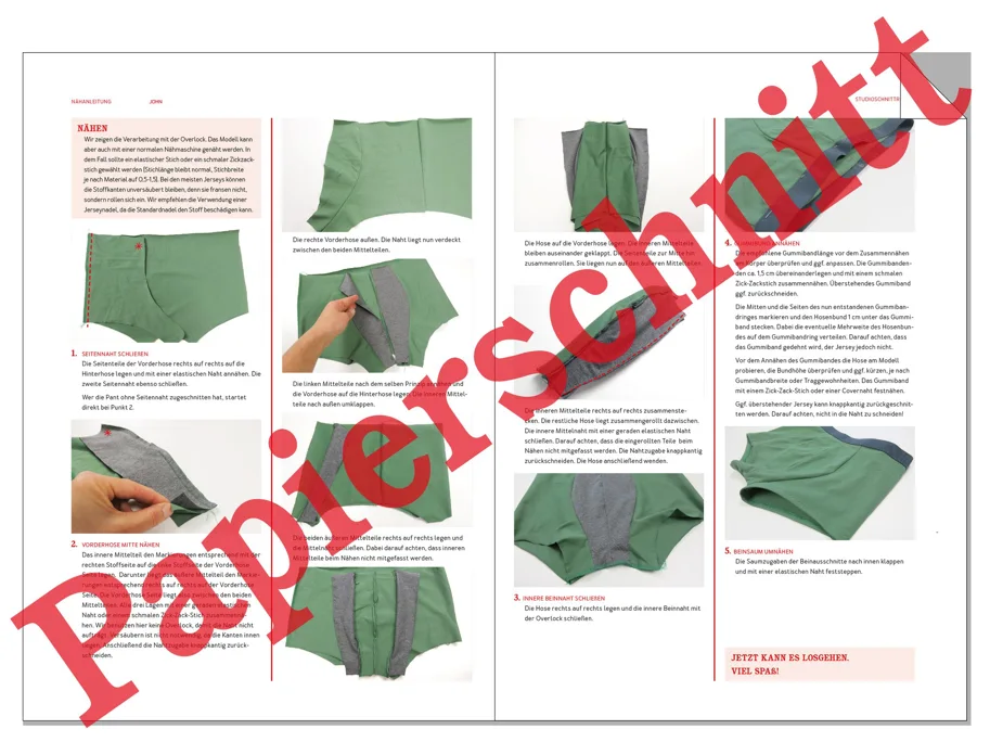 Herr John Boxershorts - Studio Schnittreif Sewing Pattern (German)