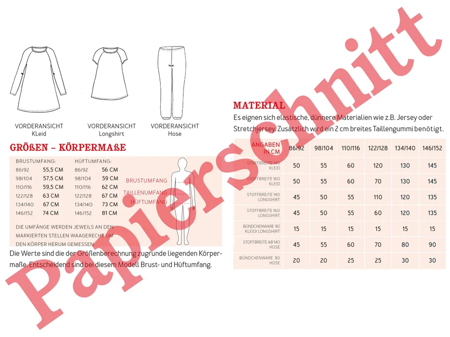 Luca Pijama - Studio Schnittreif Sewing Pattern (German)