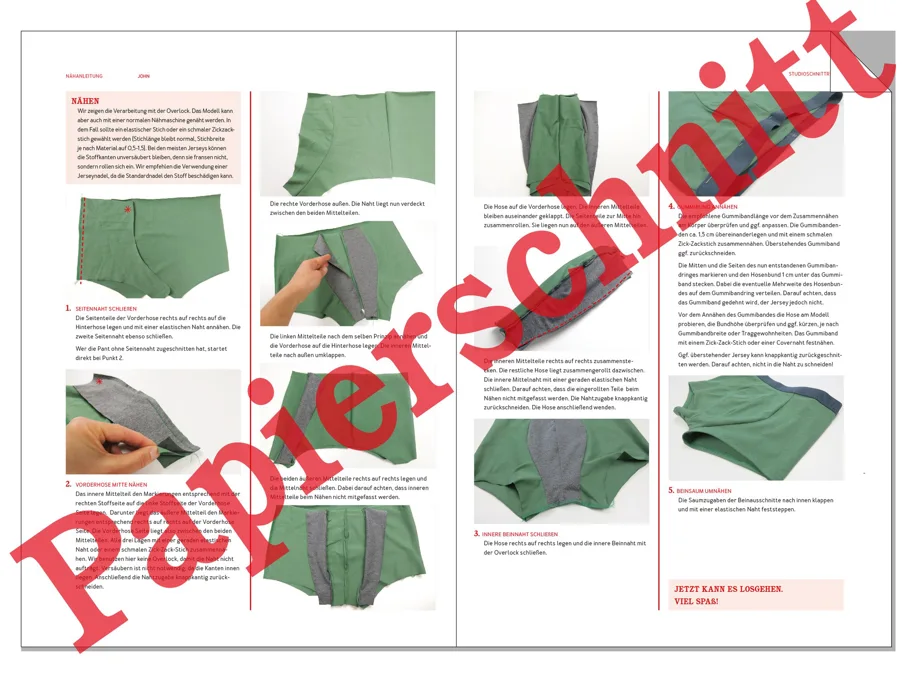 John Boxershorts - Studio Schnittreif Sewing Pattern (German)