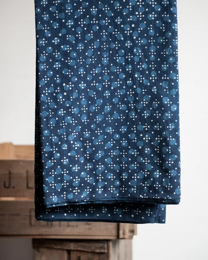 Indian Blockprint - Pond Life Indigo