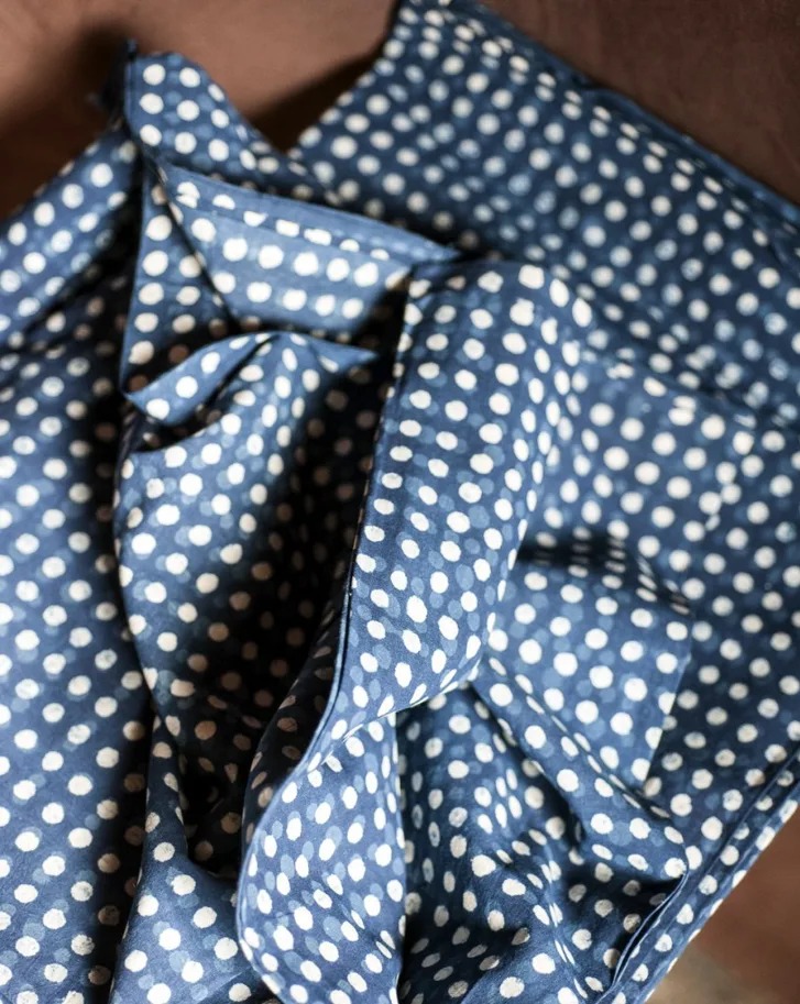 Indian Blockprint - Spot Indigo