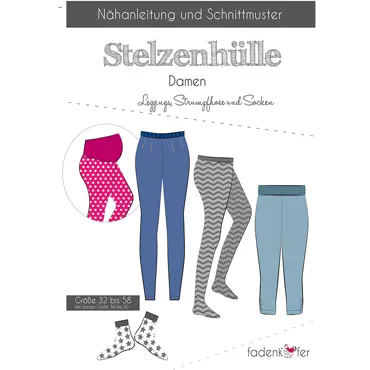 Stelzenhülle Leggings Damen - Fadenkäfer Sewing Pattern (German)
