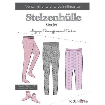 Stelzenhülle Leggings Kinder - Fadenkäfer Schnittmuster