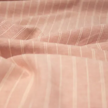 Hanf Chambray - Desert Rose Two Stripe