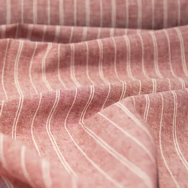 Hanf Chambray - Red Jasper Two Stripe
