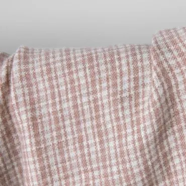 Leinen-Wolle - Old Rose Multi Check