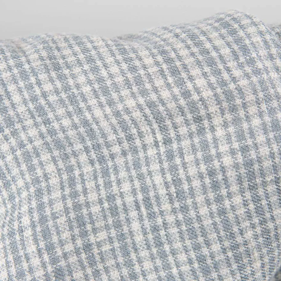 Linen-Wool - Old Blue Multi Check