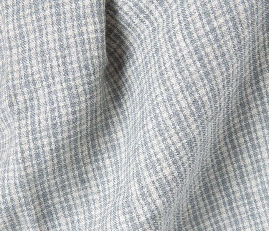 Linen-Wool - Old Blue Multi Check