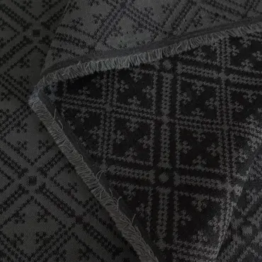 Bio Jacquard - Hmong Terril Noir Gris