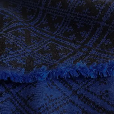 Bio Jacquard - Hmong Etendard Bleu