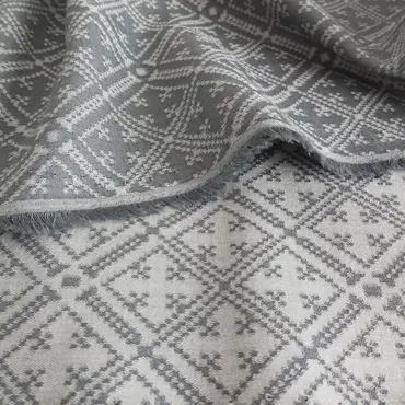 Bio Jacquard - Hmong Terril Blanc Béton