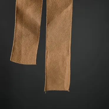 Organic Ribbing Band - Tan Cotton Rib