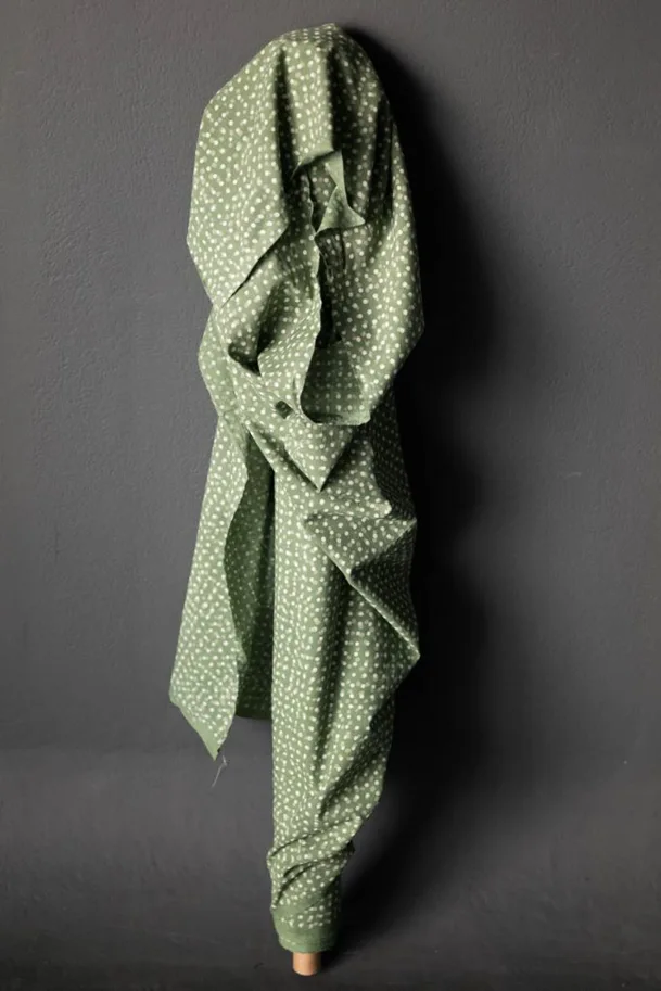 Indian Blockprint - Spot Shire Green