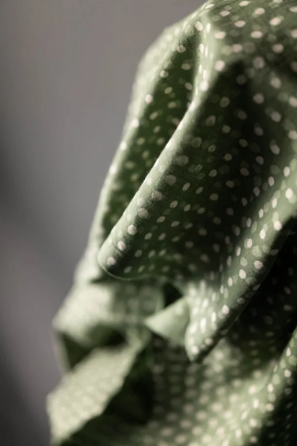 Indian Blockprint - Spot Shire Green