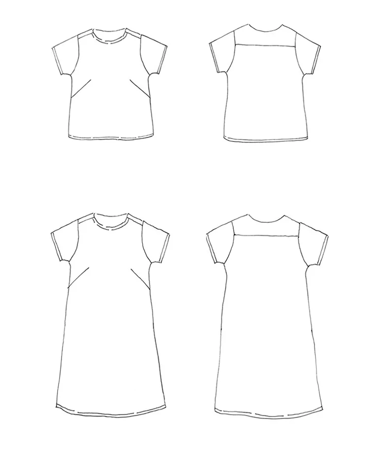The Camber Set Dress and T-Shirt - Merchant & Mills Sewing Pattern (English)