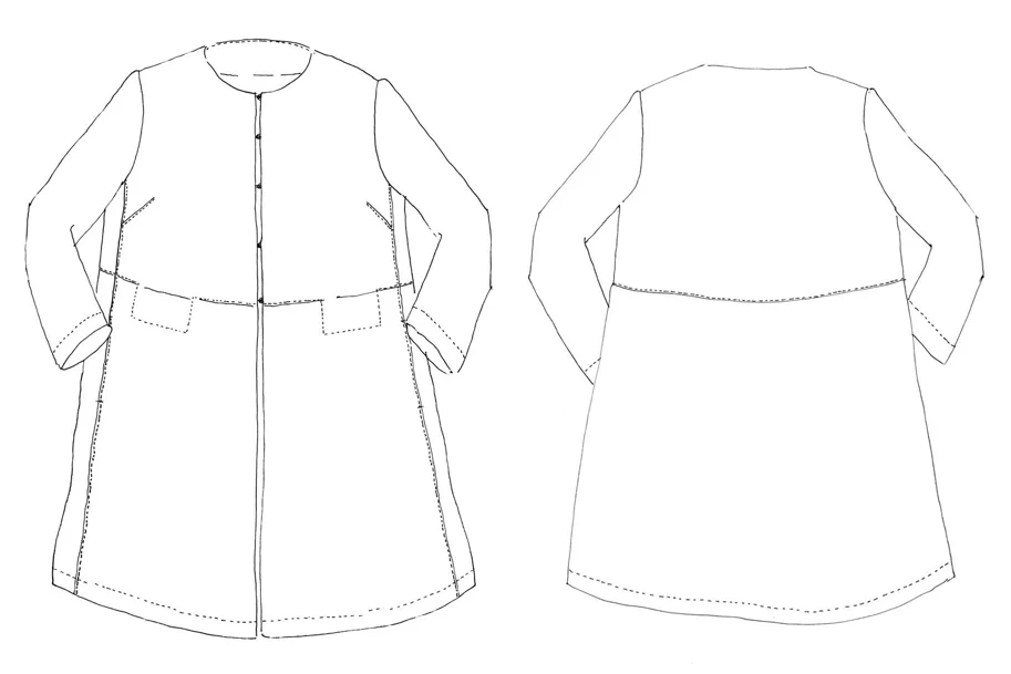 The Strand Coat - Merchant & Mills Schnittmuster (Englisch)