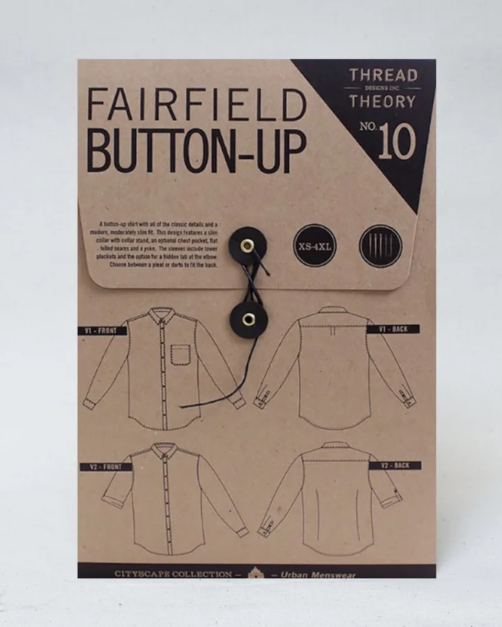 Fairfield Button-up Shirt - Thread Theory Schnittmuster (Englisch)