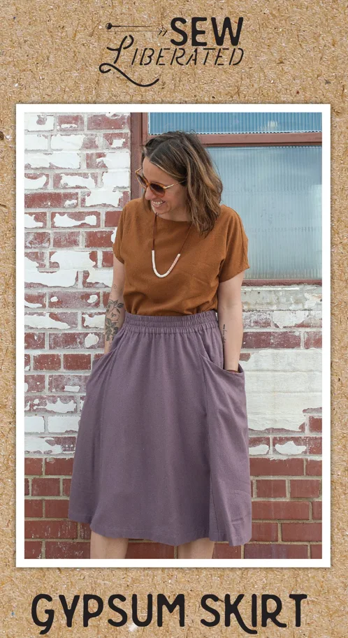 Gypsum Skirt - Sew Liberated Sewing Pattern (English)
