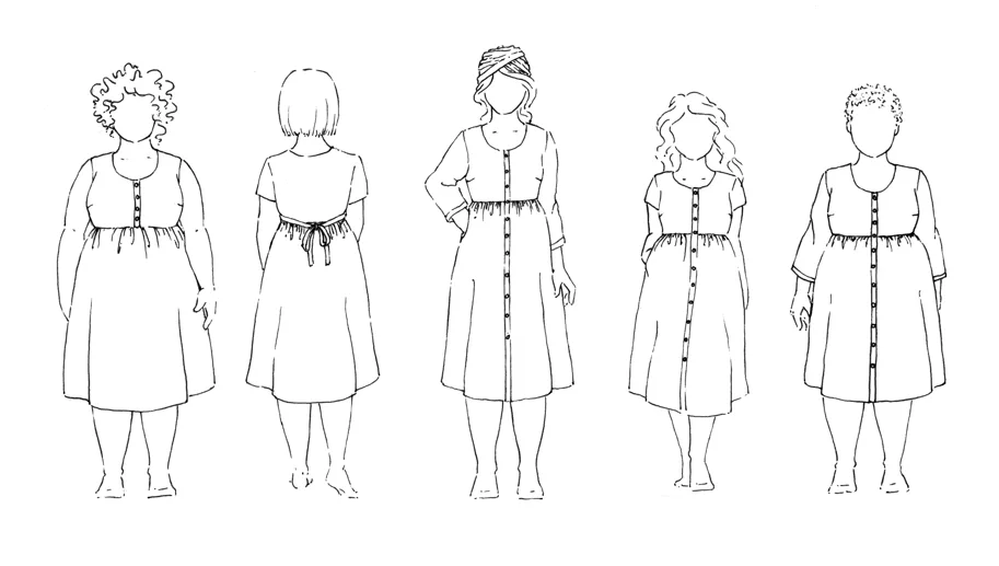 Hinterland Dress - Sew Liberated Sewing Pattern (English)