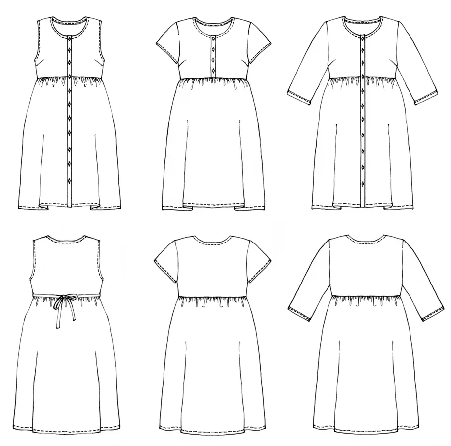 Hinterland Dress - Sew Liberated Sewing Pattern (English)