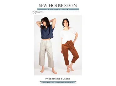 Free Range Slacks 00-20 - Sew House Seven Sewing Pattern (English)
