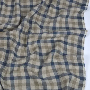 Linen Washed - Small Check La Sieste