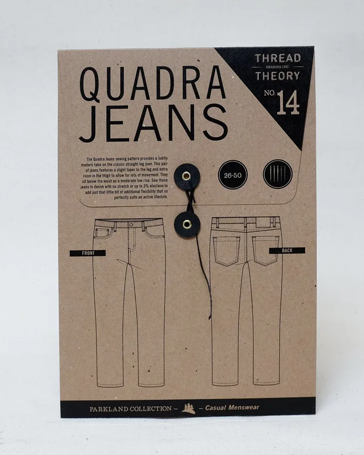 Quadra Jeans - Thread Theory Schnittmuster (Englisch)