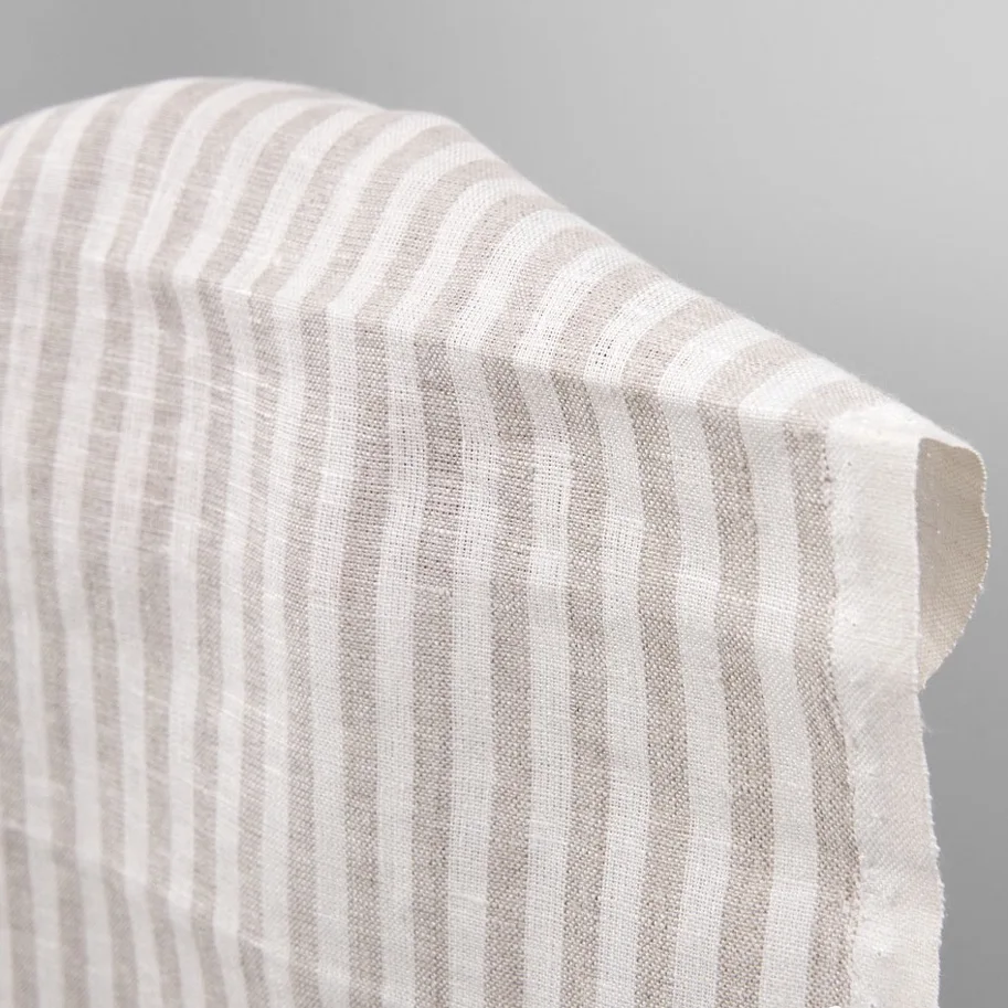 Leinen Tea Towel - Stripes Grey
