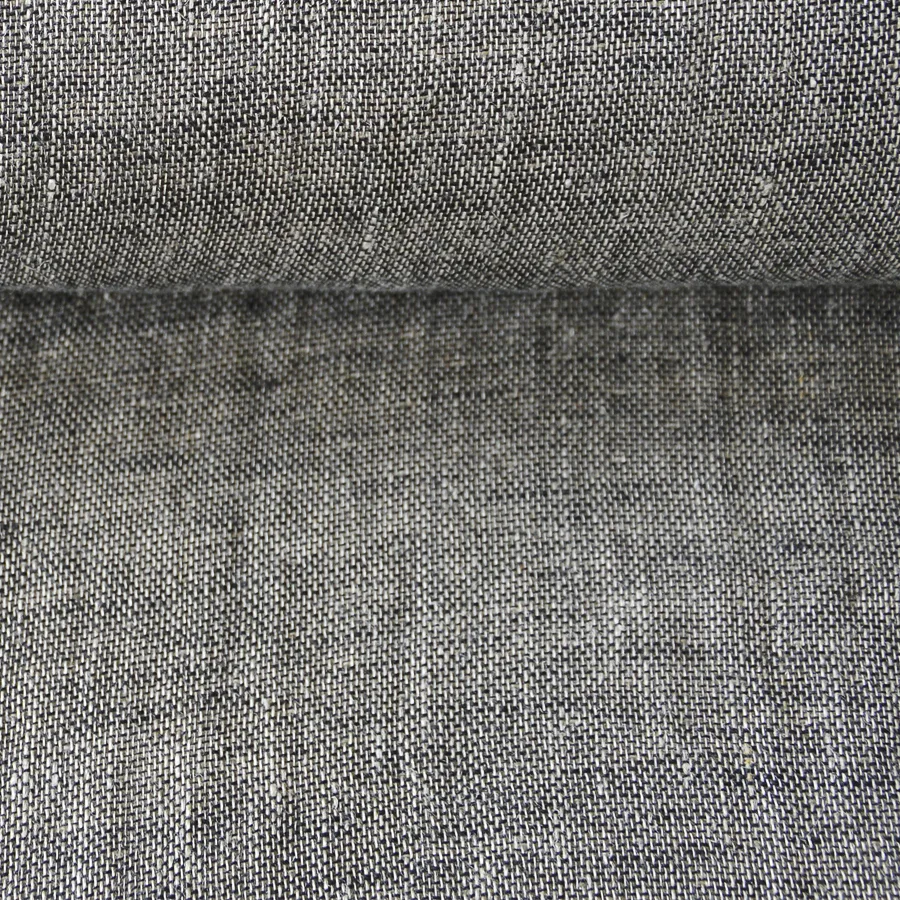 Linen Double Gauze - Salt'n'Pepper