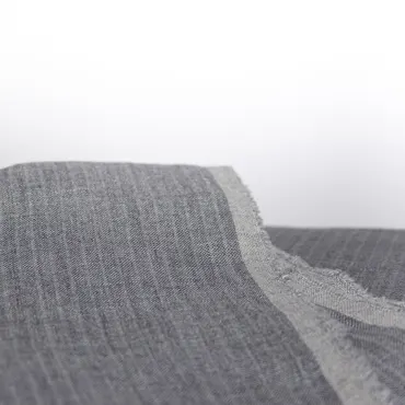 Leinen Washed - Chalk Stripes Ash