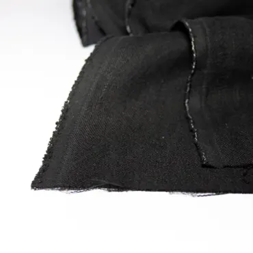 Ramie Twill Stonewashed - Onyx