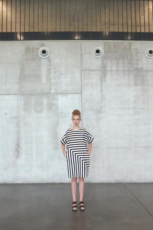 No22 Kleid mit Streifen - Trendschnitt Schnittmuster