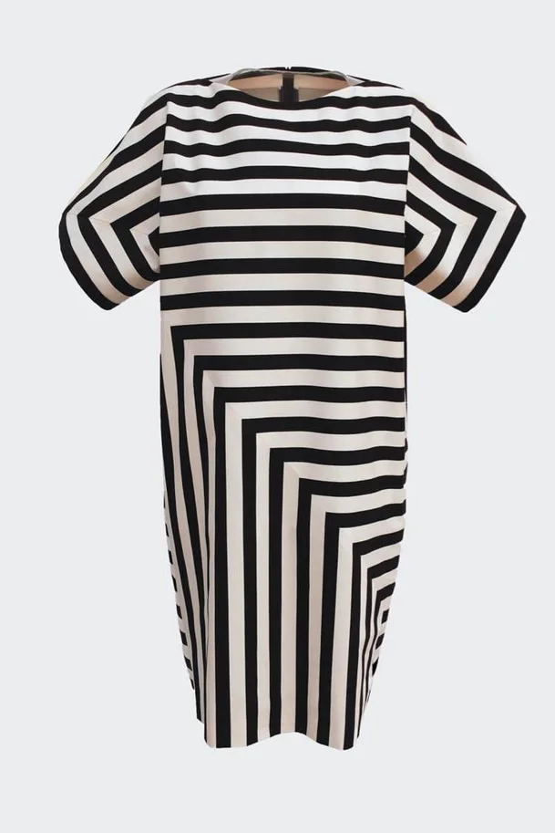 No22 Kleid mit Streifen - Trendschnitt Schnittmuster